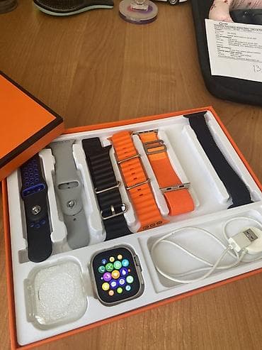 iphone saat: İşlənmiş, Smart saat, Smart, Sensor ekran, rəng - Narıncı — 4
