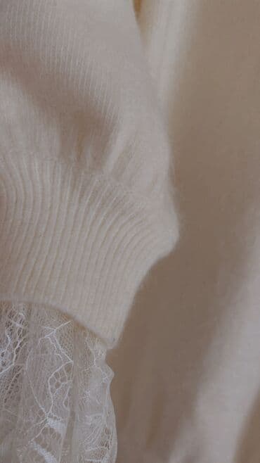 atlas don modelleri: Ağ yun don.Qol ucları və ətək krujevalı. Coco Baku mağazasından 120 — 3