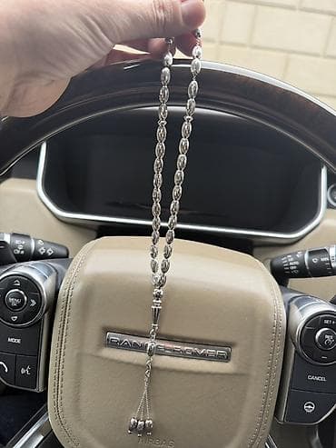 bot kişi: Gümüş təsbeh - Material: 925 ayar gümüş - Dənəcik forması: Oval — 2