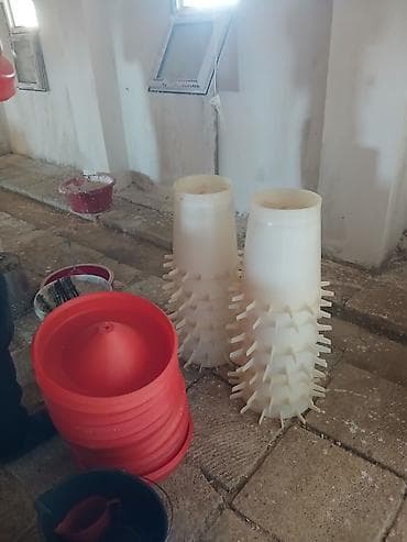 cunqarik qəfəs: Təsərrüfat üçün asma tipli quş suvarma və yemləmə sistemi + — 9