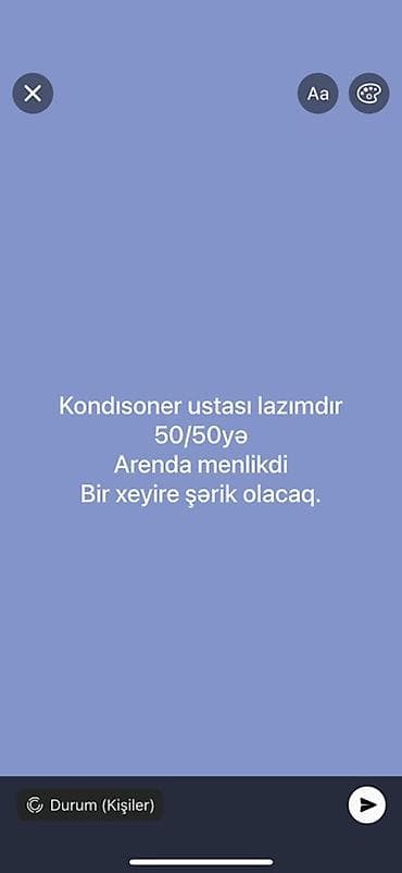 soba ustası: Kondisioner ustası üçün iş təklifi - İş modeli: 50/50 bölüşdürmə - — 1