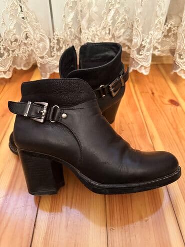 qiz ucun botlar: Ölçü: 38, rəng - Qara, İşlənmiş — 1