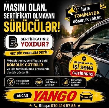 Xidmət: Öz avtomobili olan sürücülər üçün Yango platformasında