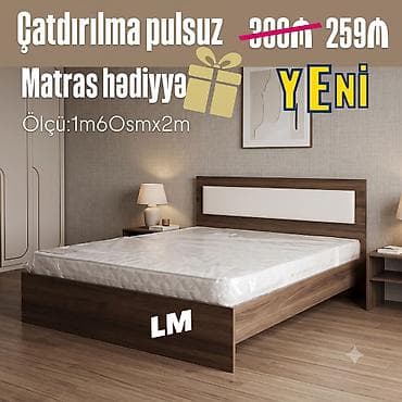 taxt satilir: Yeni, İkinəfərlik çarpayı — 2