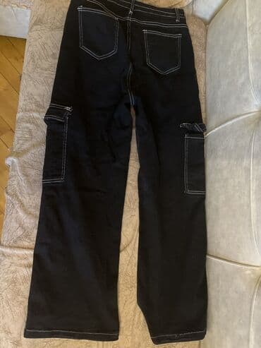 женские карго брюки: Kombat Şalvar, L, rəng - Qara — 1