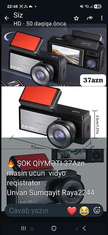 note 15 pro plus: Maşın üçün video qeydiyyat cihazı (videoregistrator) - Full HD təsvir — 1