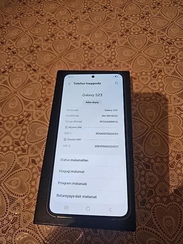 samsung prime: Samsung Galaxy S23, rəng - Yaşıl, Simsiz şarj — 6