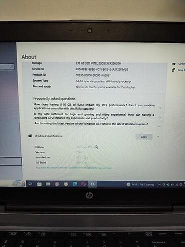 İşlənmiş HP ProBook, 15.6 ", Intel Core i5, 256 GB, Ödənişli çatdırılma