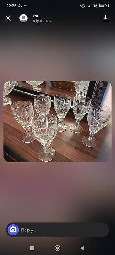 Qədəhlər, Şüşə, 6 ədədli dəst, 200 ml — 1