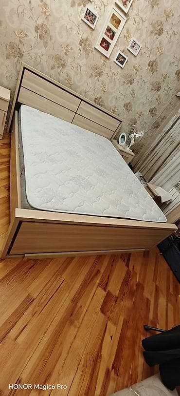 qoşa taxt: Taxt 2/160 bazalı ortopetik döşəklə 185 Manata catdirilma pulsuz F — 1