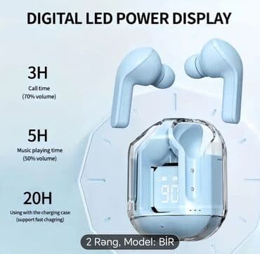 type c qulaqlıq: Новый Беспроводные (Bluetooth) Наушники, цвет - Белый — 5