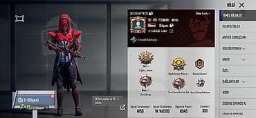 PUBG Mobile hesabı – yüksək səviyyəli profil və nadir koleksiyalar -