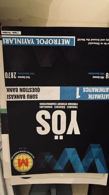 Təhsil kitabları paketi - YÖS Soru Bankası – Metropol Yayınları •