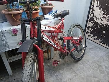 velikler: OLYMPIA dağ velosipedi - Rəng: qırmızı, ağ-qara loqotiplər - Çərçivə — 4