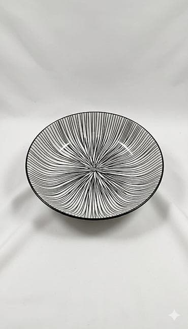 ucuz qab qacaqlar: Boşqablar, 1 əd, rəng - Ağ, Keramika — 1