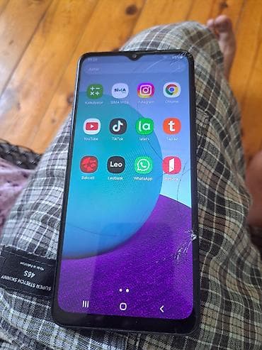 Samsung Galaxy A02, 32 ГБ, цвет - Черный, Две SIM карты — 1