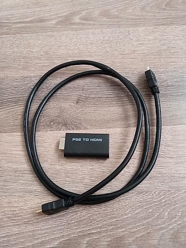 PS2 oyun konsolu üçün nəzərdə tutulmuş HDMI çevirici. Bu adapter köhnə
