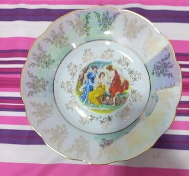 qedimi boşqablar: Boşqablar, 6 ədədli dəst, rəng - Ağ, Farfor — 1