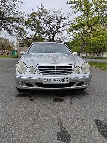 mersedes 190e: Mercedes-Benz E-Class (W211) sedan - Kuzov: 4 qapılı sedan, gümüşü — 1