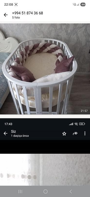 ucuz qaz peci: Oğlan və qız üçün, Yumru, Beşik, Dəst ilə, Matras ilə, Yellənmə mexanizm ilə — 5