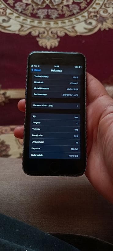 i̇phon: IPhone 7, 128 GB, Barmaq izi — 2