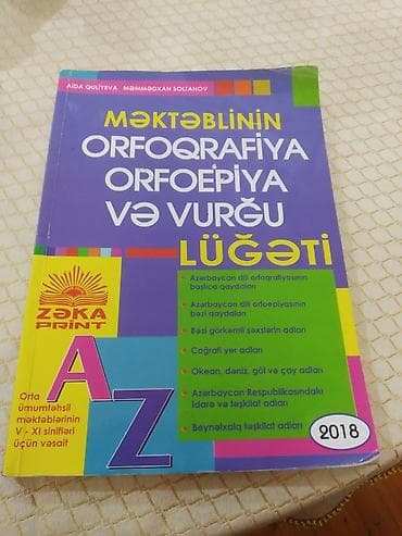 Orfoqrafiya lugeti satilir