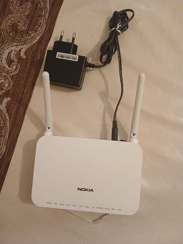 nokia modem router: Nokia simsiz router/modem - Brend: Nokia - Rəng: ağ - İki ədəd xarici — 1