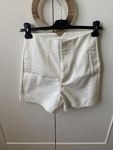 şort: Şort, Stradivarius, S, rəng - Ağ — 1