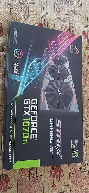 hard disk satilir: Videokart Asus GeForce GTX 1070 Ti, 8 GB, İşlənmiş — 1