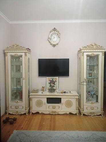 divan dəsdi: Klassik üslubda qonaq otağı dəsti - Yemək masası: iri ölçülü — 3