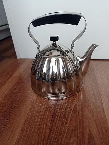 Qab-qacaq və mətbəx ləvazimatları: Çay dəsti, rəng - Gümüşü, Metal — 3