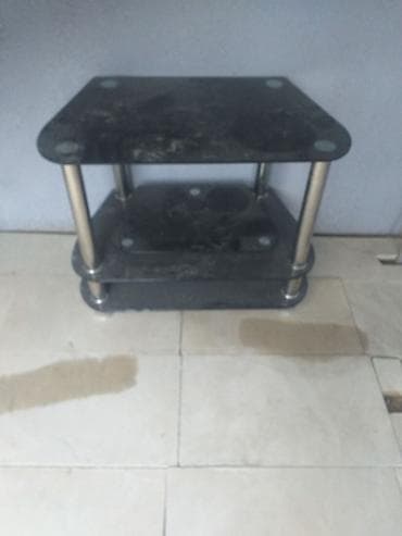 rəfi: Düz TV altlığı, Polkalı, Şüşəli — 2