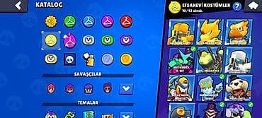 baş geyimi: Brawl Stars hesabında geniş kostyum kataloqu Tərkib: - Hiperşarj — 2