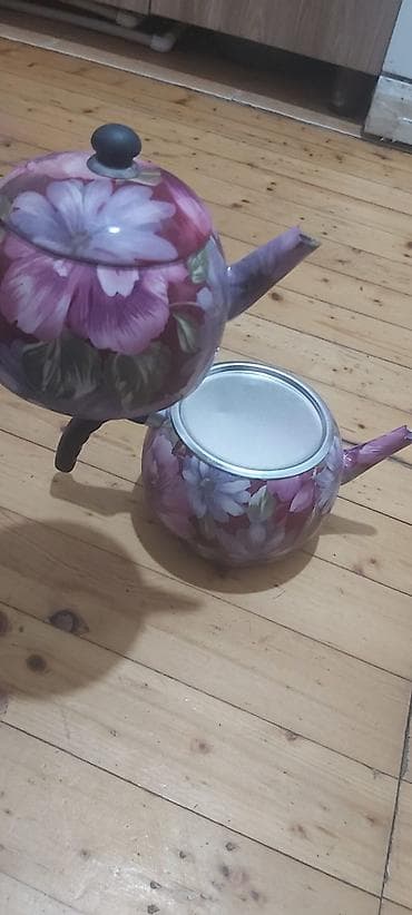 karaca qazan: Çay dəsti, rəng - Bənövşəyi, Farfor, Yaponiya — 2