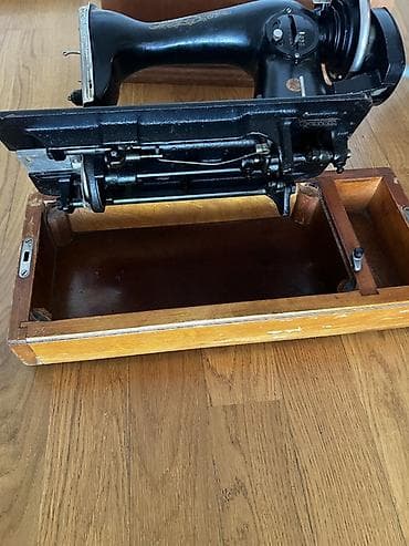 Mexaniki tikiş maşını – portativ taxta çamadanlı - Klassik, mexaniki