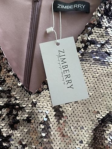 ZIMBERRY markalı payetli qadın donu - Model: uzunqol, V-oyunma -
