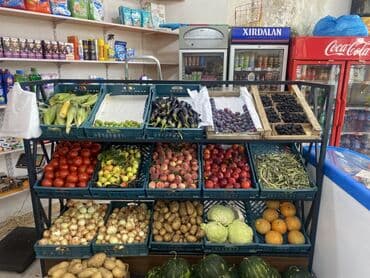 Gözəllik və estetika avadanlığı: Meyvə-tərəvəz vitrini – market və ya baqqal üçün tam hazır komplekt — 1