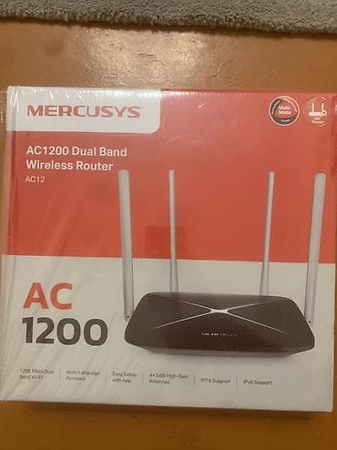 proqram: MERCUSYS AC1200 Dual Band Wireless Router (AC12) - 802.11ac standartı — 2