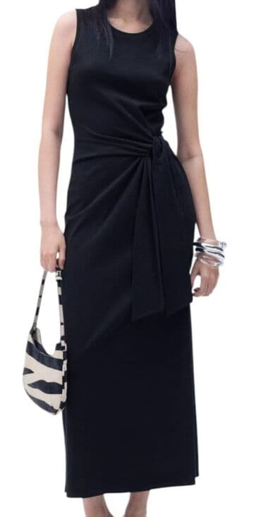 QAZ: Qara ziyafət donları – 2 model 1) Qoluz, yuxa kəsimli, uzun siluetli — 1