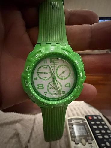 Наручные часы: Swatch Originals Chrono – yaşıl rəngli qol saatı — 1