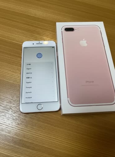 Iphone 7 Plus Rose Gold, ela veziyyetdedi, telefon tek ozudu,tekce