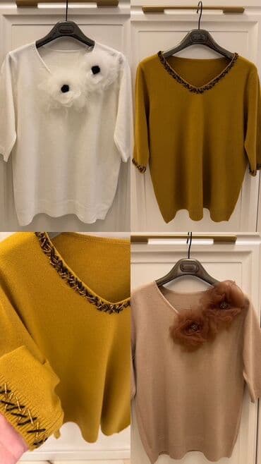 трикотажные женские кофты: Endirim!! Satişda 110 azn.Italya istehsalı. Hand made. 100% kaşmır — 5