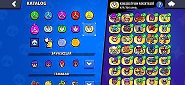 007 first light: Brawl Stars hesabı – zəngin kosmetika və kolleksiya Xüsusiyyətlər: - — 5