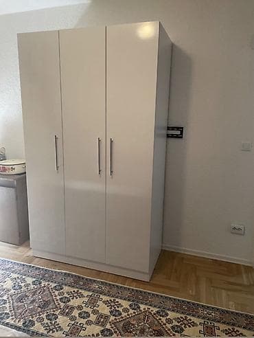 rr mebel: 3 qapılı, Güzgülü, Ağ, Taxta, Açılan, Düz dolab — 5