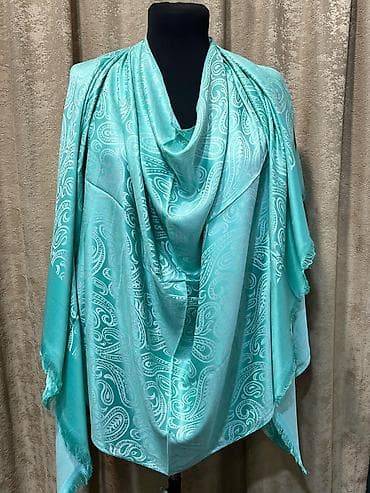 hicab geyimler: Paisley naxışlı geniş şal/şarf ipək, 70*180 ölçü - Rənglər: çəhrayı — 3