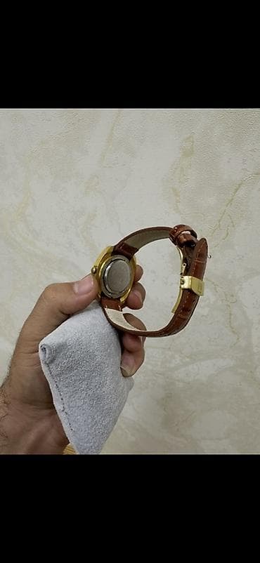 orient saat 1980: Qol saatı, Zarya, rəng - Qızılı — 5