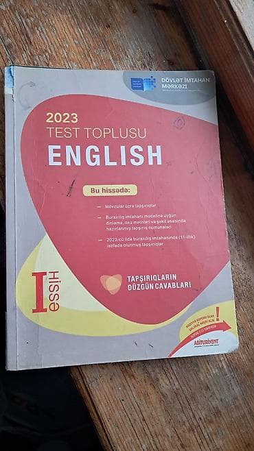 İngilis dili Testlər 11-ci sinif, DİM, 1-ci hissə, 2023 il
