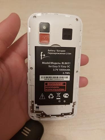 iphone 10 pro max: Fly Ezzy, < 2 GB Memory Capacity, rəng - Qara, İki sim kartlı — 5