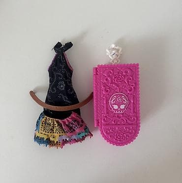 oyuncalar: Monster High Skelita Calaveras Scaris Outfit Dress SkirtLuggage,Belt — 1