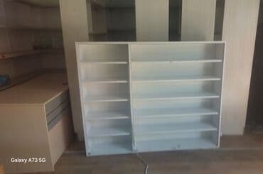 офисная мебель: Vitrin rəf, dolab, masa — 2